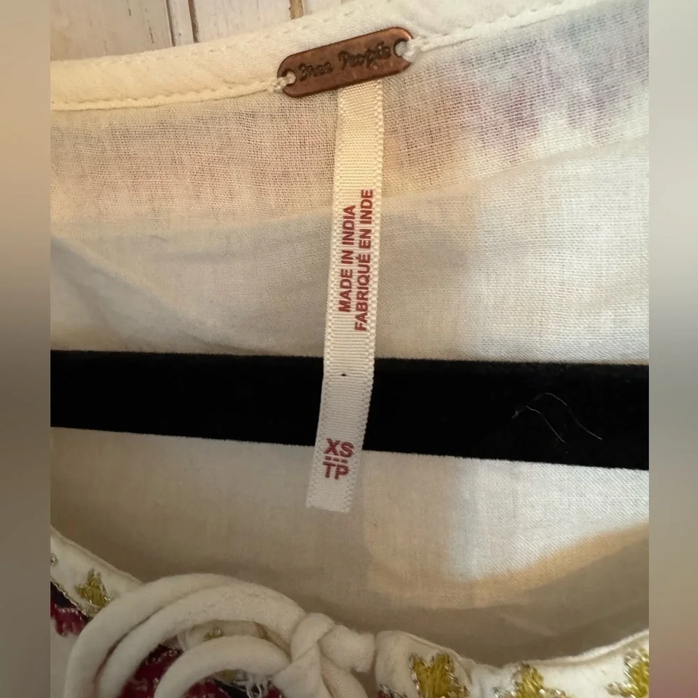 Free People Sweet escape ivory boho dress size Xsmall - Picture 6 of 12